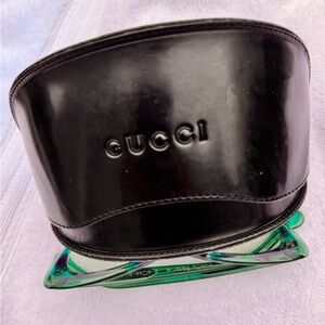 GUCCI black eyeglasses case. Excellent condition.